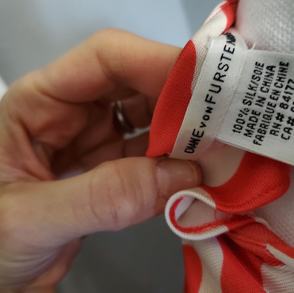 DVF hot pink coral white cheetah print wrap dress - Picture 4 of 7